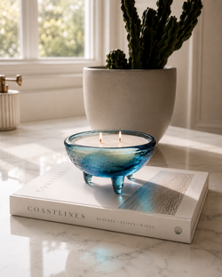 Hand Blown Aqua